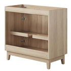 Modway Miles 36" Bathroom Vanity Cabinet - Oak-Non-Marking Foot Caps