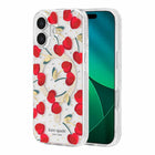 Kate Spade Protective Compatible with MagSafe Case for iPhone 17 - Cherry Dot-Antimicrobial protection
