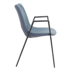 Zuo Desi Dining Chair - Azure Grey - Set of 2-Dimensions: 23.2" L x 21.7" W x 32.5" H