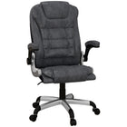 Vinsetto Big and Tall Office Chair with Microfibre Cloth and Flip-up Arms-Heavy-duty design with a wide and thick seat, great for big and tall users