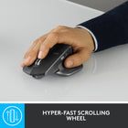 Logitech MX Master 2S Bluetooth Edition Wireless Mouse - Graphite-Speed-Adaptive, Side-to-Side Scrolling: Scroll through web pages faster and easier with the speed-adaptive scroll wheel and side-to-side scrolling with a stroke of your thumb 