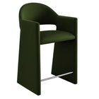Modway Talia 37" Performance Velvet Counter Stool - Moss Green-Stain-Resistant Performance Velvet