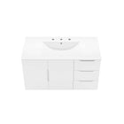 Modway Vitality 36" Bathroom Vanity - White-Soft-Close Doors