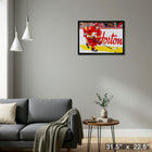 Johnny Gaudreau Calgary Flames - Framed Canvas - 31" x 22"-Ready to hang - arrives fully assembled