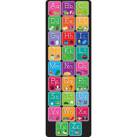 Ashley Productions Smart Poly The Original Fun Mat Mat Runner - 15.5" x 47" - Alphabet and Matching Pictures-Measurements and Design: The Alphabet and Matching Pictures Mat Runner measures 15.5" x 47".