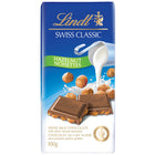 Lindt Swiss Classic Bar - Milk Hazelnut-Made with Swiss milk chocolate and 26% whole roasted hazelnuts.