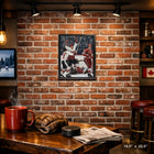 Frameworth Paul Henderson Classic Series 1972 Summit Series Golden Goal - Framed Canvas - 18.5" x 22.5"-Museum-quality art canvas professionally stretched and framed in an elegant black frame