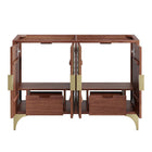 Modway Daylight 48" Double Sink Compatible Bathroom Vanity Cabinet - Walnut-Spacious Storage