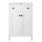 Modway Nantucket 24" Bathroom Vanity - White-Modern Bathroom Vanity