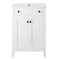 Modway Nantucket 24" Bathroom Vanity - White-Modern Bathroom Vanity