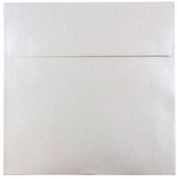 JAM Paper 8.5" x 8.5" Square Metallic Invitation Envelopes - Stardream Silver - 25 Pack-Colour: Stardream Silver