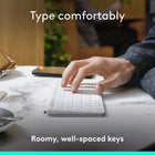 	 Logitech Keys-To-Go 2 Portable Wireless iPad Keyboard with Built-in Cover -  Pale Grey-Use the Keys-to-Go 2 wireless Bluetooth keyboard with tablets and devices that use Windows, Android, macOS, and ChromeOS