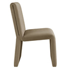 Modway Emory Upholstered Performance Velvet Dining Side Chair - Taupe-Arrives Fully Assembled