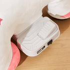 Qaba 6V Kids Ride on Unicorn with Music Forward - White-Handle control enables easy direction management 