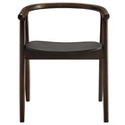 Modway Henry Vegan Leather and Wood Dining Chair - Black-8
