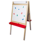 Crestline Deluxe Magnetic Paper Roll Easel - Dry Erase/Black Chalk-Measures 48" H x 24" W.