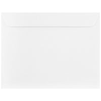 JAM Paper 10 x 13 Booklet Envelopes, Strathmore Bright White Wove, 100 Pack (900855504g)-Bright white