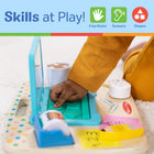 Melissa & Doug Wooden Work & Play Desktop Activity Board Infant & Toddler Sensory Toy-Makes a great gift for infants, ages 12 months to two years, for hands-on, screen-free play and developmental skill-building; product made with FSC-certified materials that support responsible forestry; applies to new inventory only (FSC C156584)