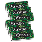 Ashley Productions Magnetic Whiteboard Eraser - Greenery with Erase - 2" x 5" - 6 Pack-Attractive whiteboard eraser for classroom decoration