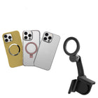 MyBat Magnetic Car Mount for Tesla Model 3 &Y - Sleek Black -360° Cradle Rotation - Full swivel for both portrait and landscape viewing