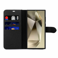 Blu Element Folio 2 in 1 for Galaxy S25 - Ultra Black-Magnetically detachable protective phone case