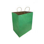 Reliabag Paper Bags - Twist Handles - 14" W x 10" D x 15.75" H - Green - 50 Pack-Made by the premium green kraft paper with the re-enforced flat bottom