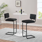 Modway Parity Boucle Bar Stools - Black Black - Set of 2-Channel Tufted