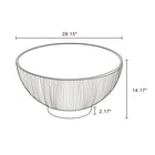 Manhattan Comfort Anderson 28.15" Modern Leatherette Upholstered Coffee Table - Cream-Unique Pleated Leatherette Details Bringing Modern Design to Your Home