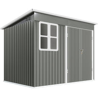 Outsunny 8.5' x 6' Outdoor Storage Shed-Ample dimensions provide excellent storage for garden tools and equipment
