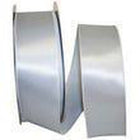 JAM Paper Single Face Satin Ribbon - 2 1/2" W x 50 yd. - Silver-Colour: Silver