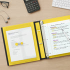 Staples Better Binder - 1-1/2" - Yellow-D-rings close tightly to allow pages to turn easily
