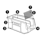 Kleton Stack & Hang Bin - 4-1/8" W x 3" H x 5-3/8" D - Blue-10 lb capacity