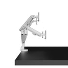 Kanto Desktop Monitor Arm/Mount for 17" - 32" Monitors  - Dual Monitor - White-Supports monitors weighing 4.4 lb (2 kg) to 22.1 lb (10 kg)
