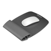 Fellowes I-Spire Series Wrist Rocker - Grey-Elliptical design offers a smooth, effortless rocking motion for enhanced mousing comfort