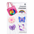 Merangue Small Charms - Rainbow with Floral - 6 Pack-Cute and playful Rainbow with Floral-themed designs
