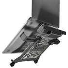 North Bayou Laptop/Monitor Desk Mount-Ergonomic Design: The laptop stand allows you to lift your laptop or notebook to an ergonomic height with a proper viewing angle, which helps create a healthy office environment and improve work efficiency. This arm with a laptop tray helps relieve the pain of the eyes, shoulder and neck by adjusting your position when you've been working at the computer for a long time.