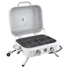 Kenmore 2 Burner Retro Tabletop Gas Grill - Pearl-Total Cooking Area: 262 sq inch.