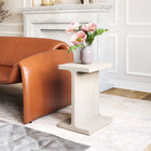 Zuo Bama Side Table - Whitewashed-Maximum Weight Capacity: 35