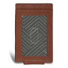 Champs Onyx Leather Mag Card Case - Brown-RFID lining