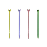 Merangue Erasable Monster Topper Pen - 0.7mm - Black-Black erasable gel ink with medium tip