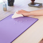 Logitech Studio Series Desk Mat - Lavender-Carefully Chosen materials: Comfortable surface fabric and inner layer made from recycled polyester, giving a second life to PET bottles, anti-slip base from natural rubber