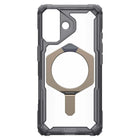 UAG Plasma XTE Compatible with MagSafe Rugged Case for iPhone 17 - Ash/Titanium-Integrated Kickstand