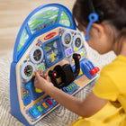 Melissa & Doug Jet Pilot Interactive Dashboard - Set of 7-Makes a great gift for boys and girls, ages 3 to 7, for hands-on, screen-free play; 3 AA batteries required, not included; on/off switch and auto shut-off after 9 minutes of inactivity