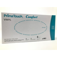 Primatouch Comfort Vinyl Powder-Free Examination Gloves - Clear - Medium - 100 Pack-Cost effective latex-free alternative