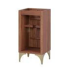 Modway Daylight 18" Bathroom Vanity Cabinet - Walnut-Assembly Required