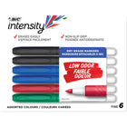 BIC Intensity Grip Dry-Erase Markers - Assorted - 6 Pack-Great for students and schools