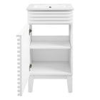Modway Render 18" Bathroom Vanity Cabinet - White-8