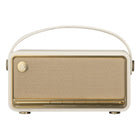 Edifier MP330 BT Wireless Hi-Res Audio Portable Retro Wood Speaker wiith 20W RMS Stereo Sound - Ivory-Intuitive controls: Control your music effortlessly with the accordion-style buttons, or manage playback with the EDIFIER ConneX app