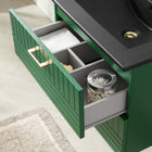 Modway Daybreak 24" Bathroom Vanity - Green/Black-Rubberwood, MDF, Particleboard Construction