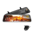 Mygekogear Orbit D400 4K Rearview Mirror Dash Cam with 1080P Backup Cam - 11.8"-Resolution: Front 4K / Rear 1080P